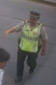 Polizist beim Regeln des Verkehrs in Lima. Foto: D. Raiser / INFOAMAZONAS