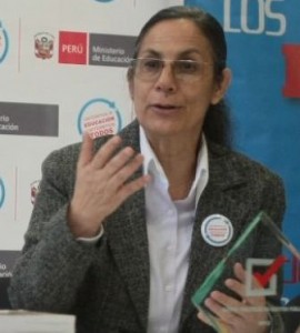 Perus Bildungsministerin Patricia Salas. Foto: Juan Carlos Guzmán Negrini / ANDINA.