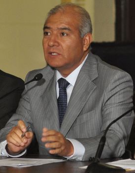 Wilfredo Pedraza, Perus Innenminister. Foto: Prensa Presidencia.